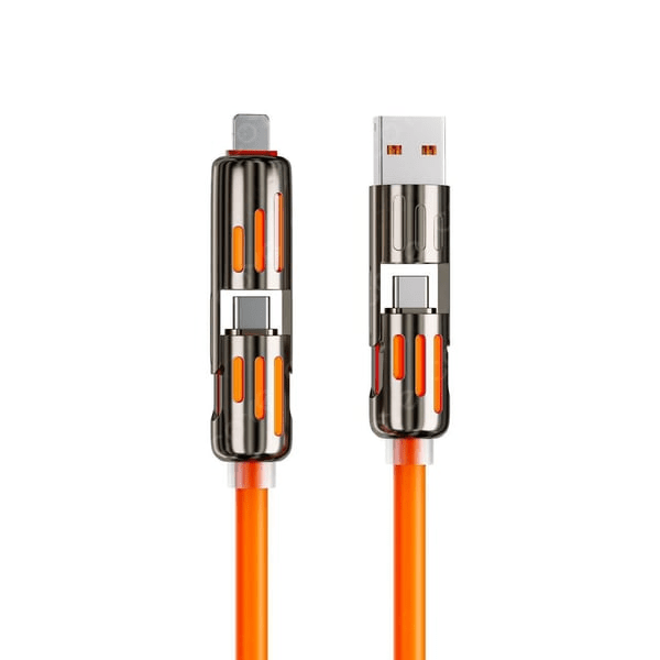 4 - in - 1 Schnelllade - Datenkabel - Klarwen