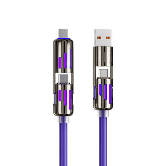 4 - in - 1 Schnelllade - Datenkabel - Klarwen