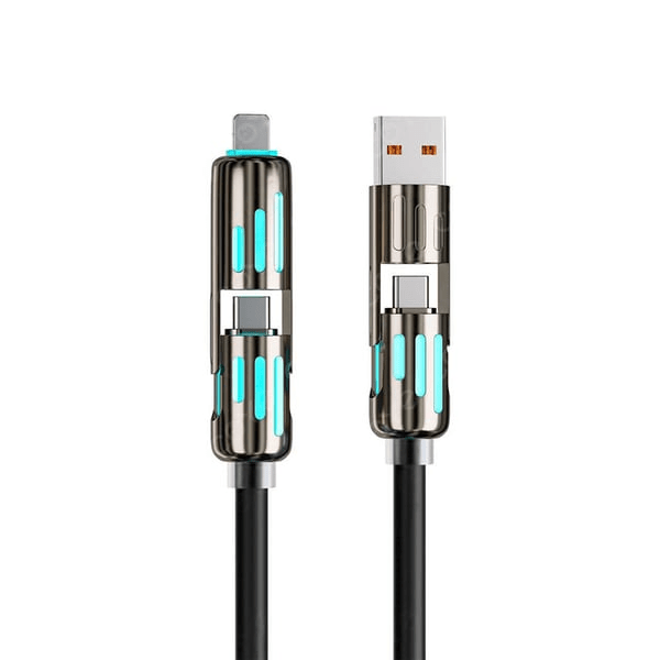 4 - in - 1 Schnelllade - Datenkabel - Klarwen